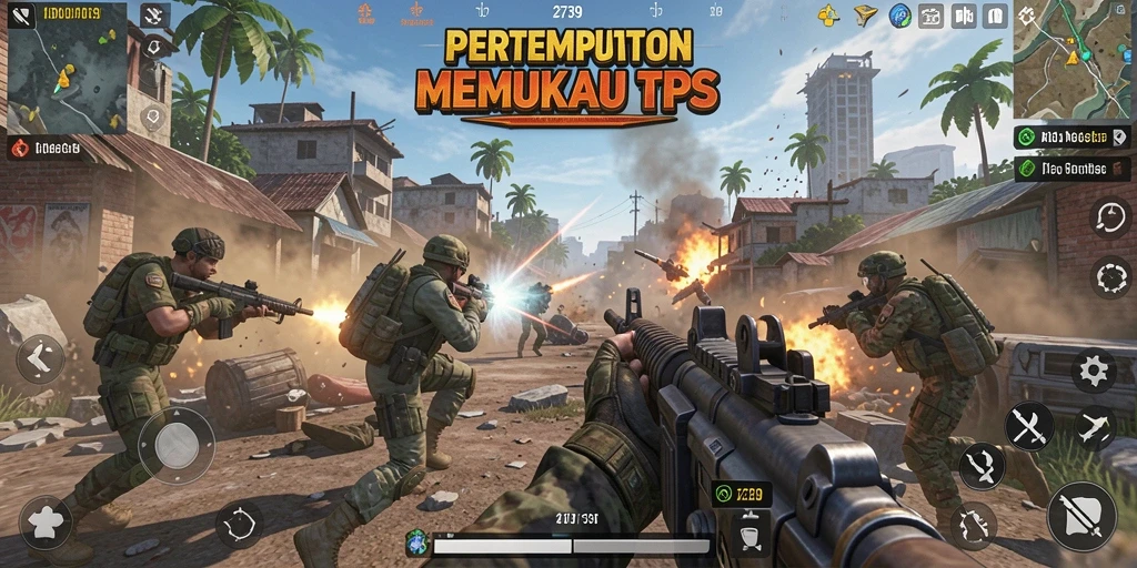 Screenshot menampilkan aksi pertempuran intens di 2739.