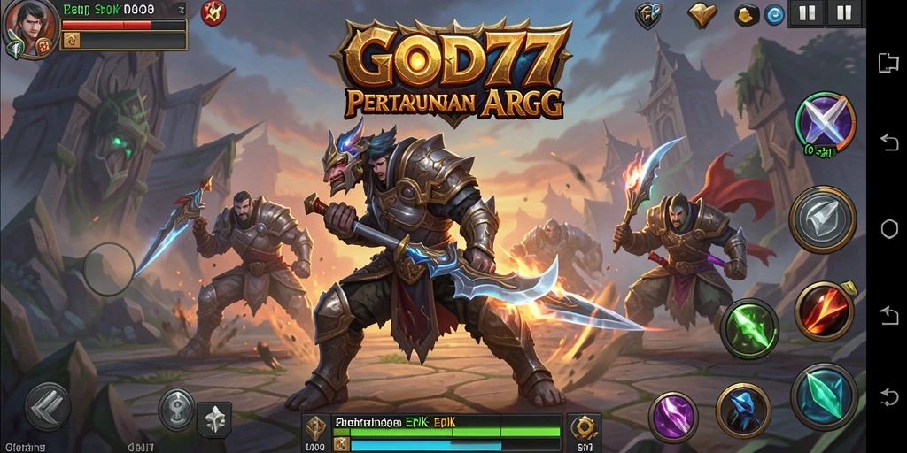 Tangkapan layar menunjukkan aksi pertarungan seru dalam game ARPG.