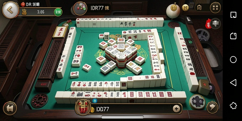 Tampilan gameplay seru dan menantang dari IDR77 Mahjong.