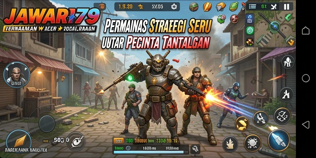 Gameplay seru JAWARA79 dengan strategi menegangkan.