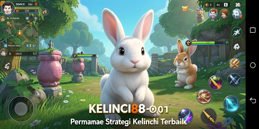 Screenshot permainan KELINCI88 menampilkan keseruan strategi SLG.