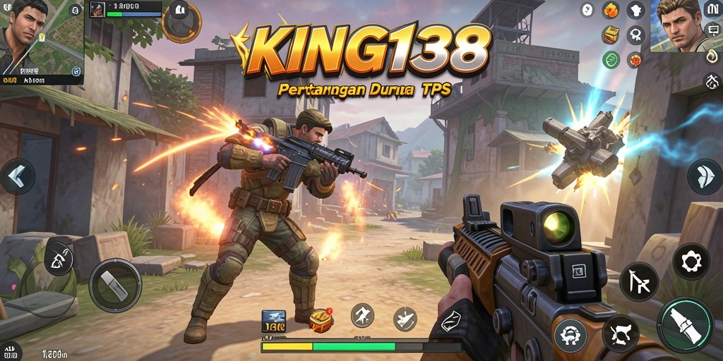 Tangkapan layar KING138 menunjukkan aksi intens dalam pertempuran TPS.