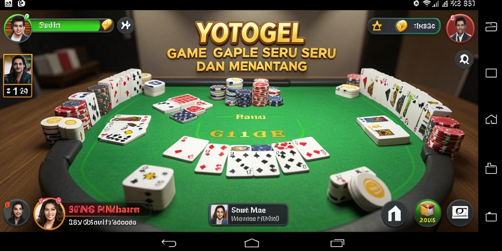 Screenshot gameplay YOTOGEL dengan tampilan Gaple yang menarik.